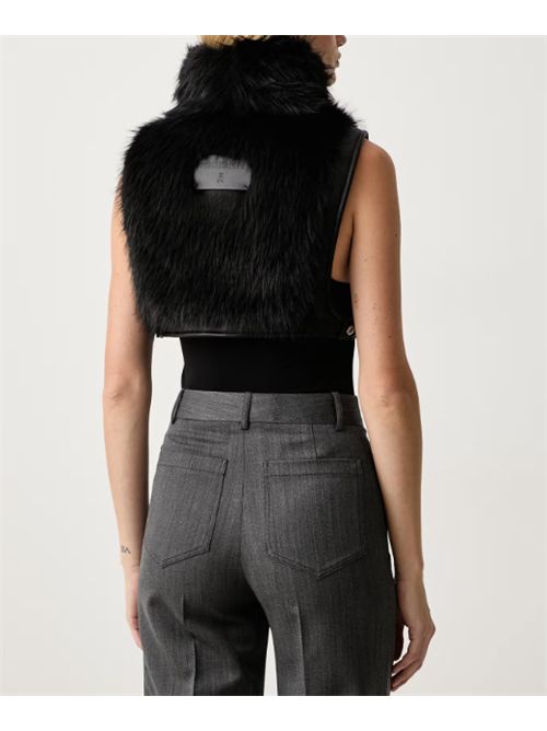 Gilet con effetto pelliccia e fondo regolabile Patrizia Pepe PATRIZIA PEPE | 2F0018-E077K103